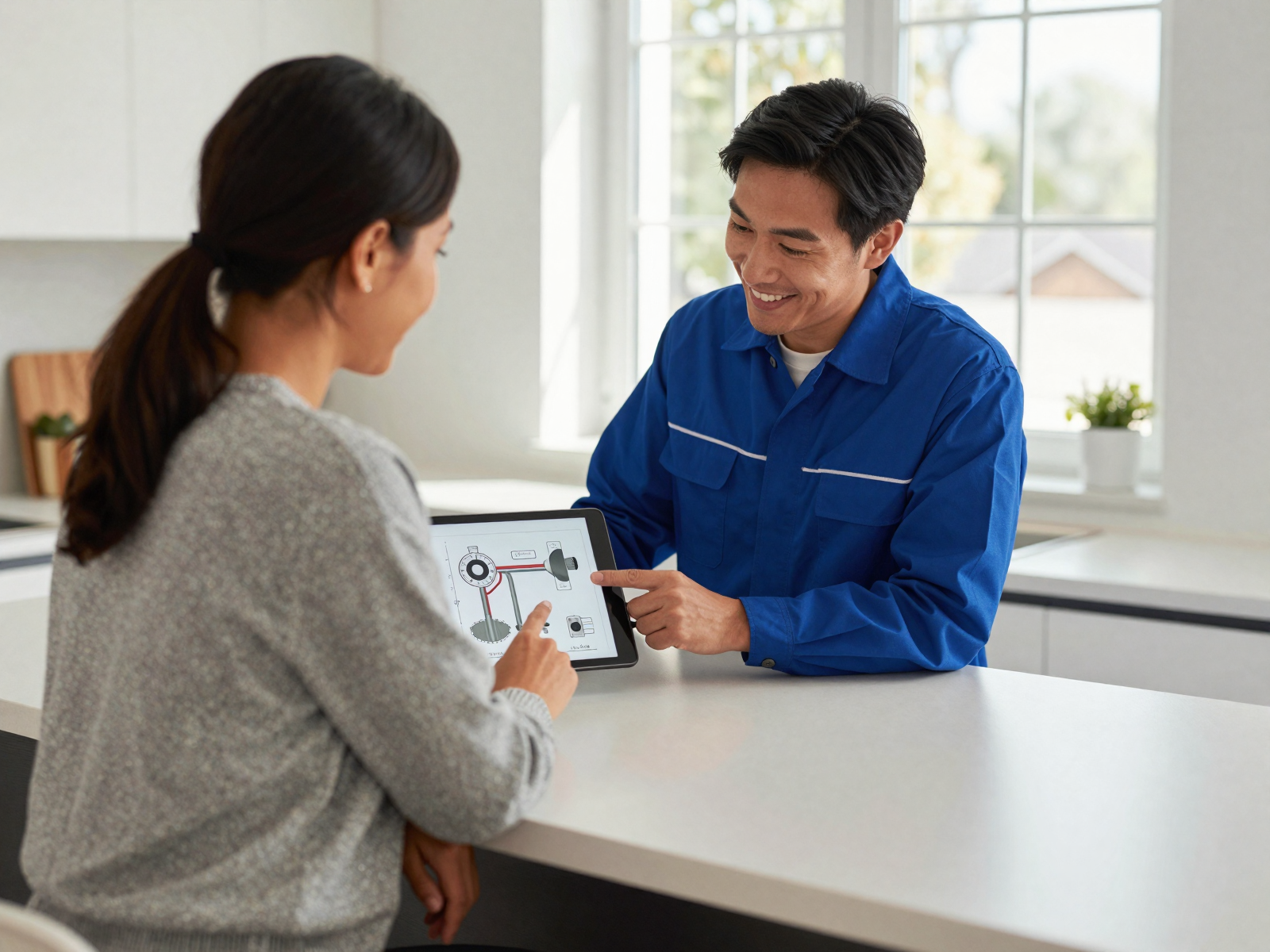 Comfortable home with HVAC service